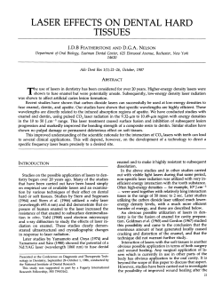 Laser Effects On Dental Hard Tissues