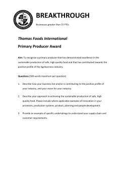 Primary Producer >15 FTE`s