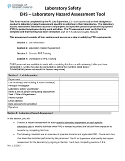Laboratory Hazard Assessment Tool