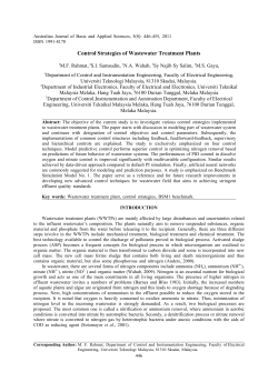 Control Strategies of Wastewater Treatment Plants (PDF