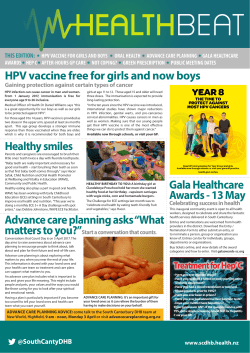 Advance care planning asks &ldquo;What Gala Healthcare Awards