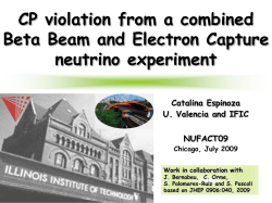 CP violation from a combined beta beam and electron