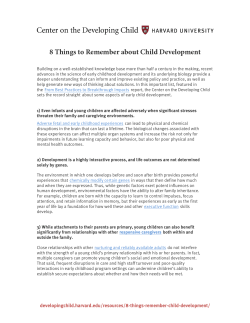 8 Things to Remember About Child Development