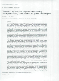 Terrestrial higher-plant response to increasing atmospheric [CO2] in