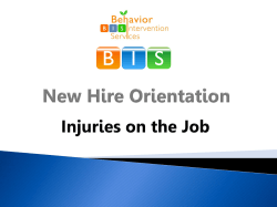 New hire orientation - Behavior Intervention Services