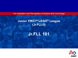 Junior FIRST® LEGO® League (Jr.FLL)