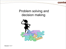 decision making - Oxfam Context Project