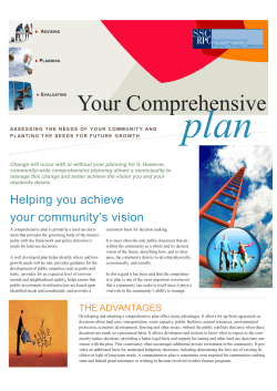 Comprehensive Plan Overview