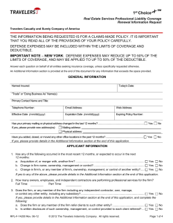 Claims made disclosure