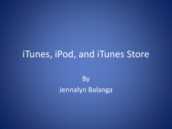 iTune, iPod, and iTune Store