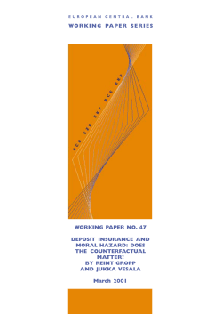 Deposit insurance and moral hazard