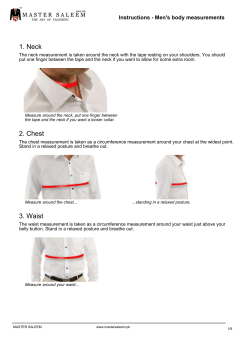The short sleeve length measurement is taken from