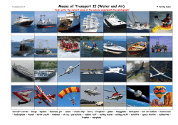 Means of Transport II (Water and Air)