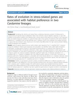 Rates of evolution in stress-related genes are associated with
