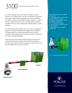 The 3100 Air Release Odor Control Valve is designed to directly