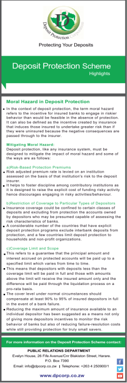 Moral Hazard in Deposit Protection