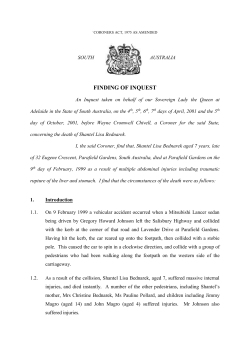 coroners act, 1975 as amended - Courts Administration Authority