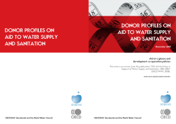 donor profiles on aid to water supply and sanitation