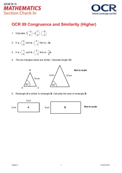 OCR GCSE (9-1) Mathematics Check In 09 Higher