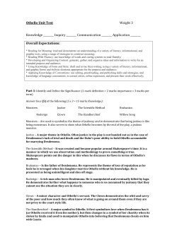 Othello Unit Test aswers