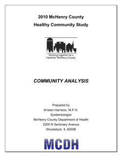 community analysis - McHenry County, IL