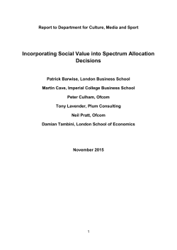 Incorporating Social Value into Spectrum Allocation