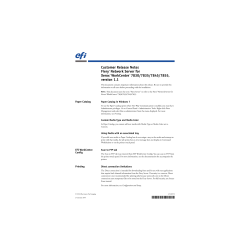 Customer Release Notes - Electronics for Imaging