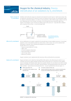 Oxygen for the chemical industry. Process