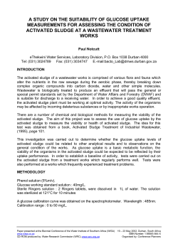 a study on the suitability of glucose uptake measurements