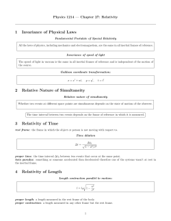 Physics II Chapter 27