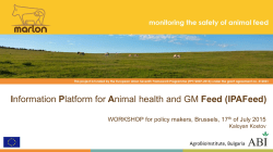 Information Platform for Animal health and GM Feed