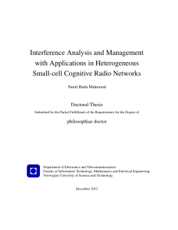 PhD Thesis - Institut for Elektroniske Systemer