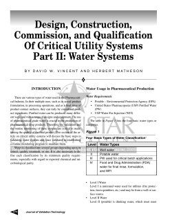 Design, Construction, Commission, and Qualification Of Critical