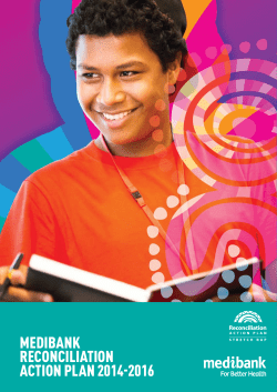 MEDIBANK RECONCILIATION ACTION PLAN 2014-2016