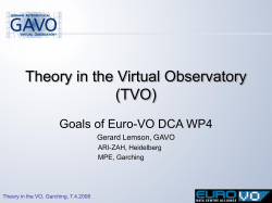 A Framework for the inclusion of theory data in the VO