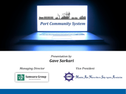 Presentation by Gave Sarkari Managing Director Vice