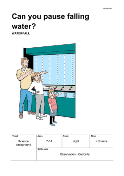 Can you pause falling water? - National Science and Media Museum