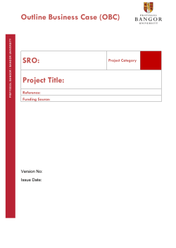 Outline Business Case (OBC)