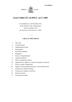 Electricity Supply Act 1985