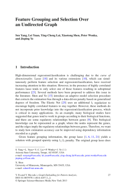Feature Grouping and Selection Over an Undirected Graph