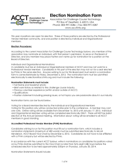 Template to Share New Information