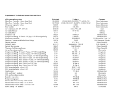 Experimental CO2 Delivery System Parts and Pieces pCO2