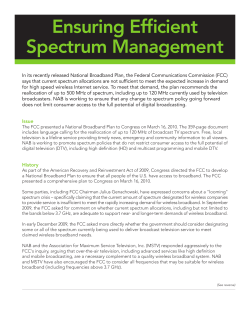 Ensuring Efficient Spectrum Management
