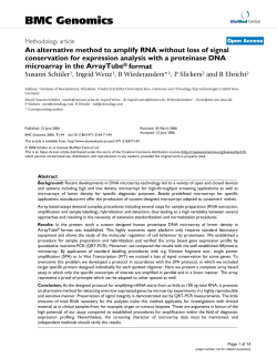 BMC Genomics - Alere Technologies GmbH