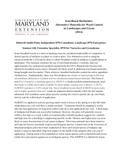 Iron-Based Herbicides - University of Maryland Extension