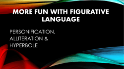 MORE FUN WITH FIGURATIVE LANGUAGE