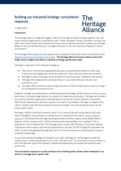 Building our Industrial Strategy: consultation response