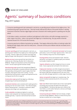 Agents` summary of business conditions - May