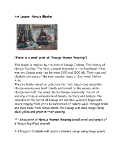 Art Lesson: Navajo Blanket