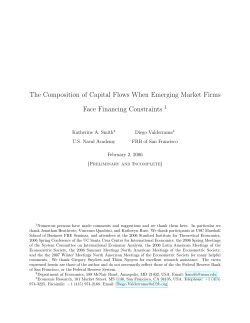The composition of capital flows when emerging market firms face